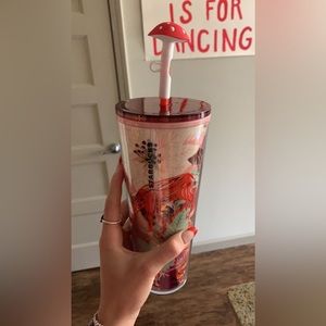 Starbucks 2022 Winter Enchanted Mushroom Topper Venti Cup